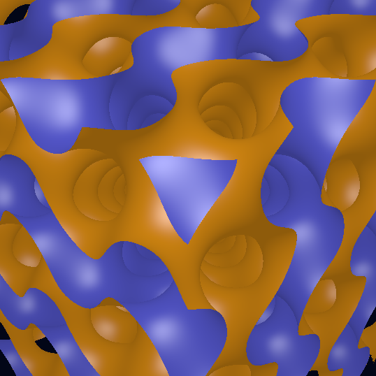Gyroid Minimal Surface 3D algebraic surface